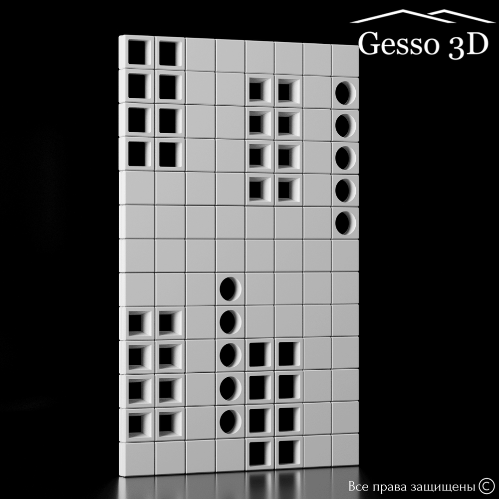 Блоки гипсовые для перегородок Gesso 3D Oxford