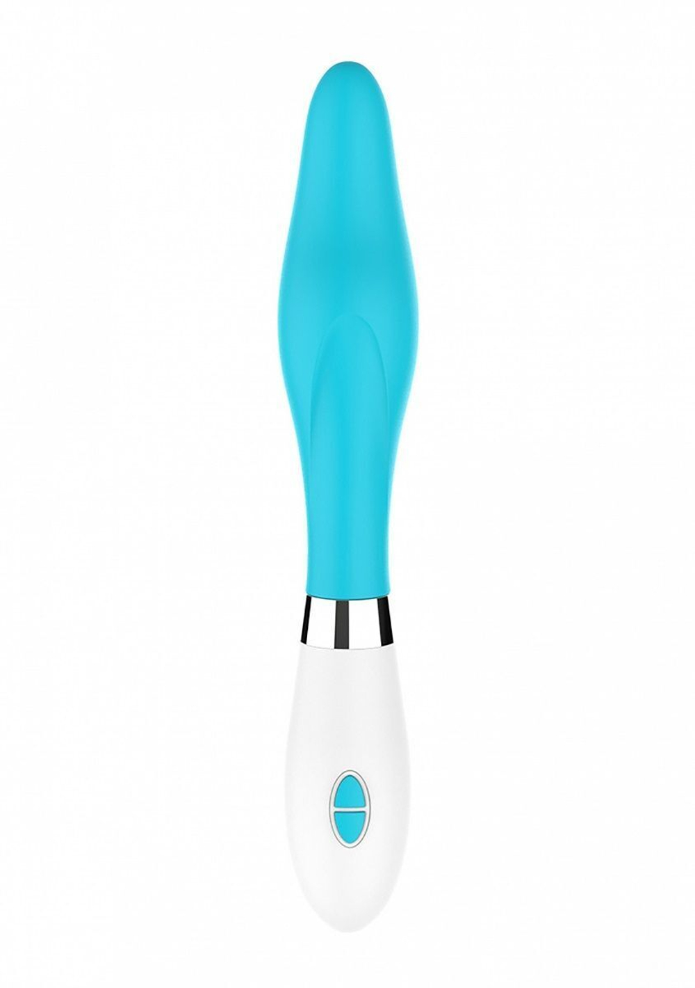 Бирюзовый фигурный вибратор Athamas - 22,7 см. (Цвет: бирюзовый)