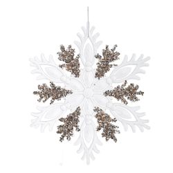 GAEM Изделие декоративное подвесное "Снежинка", L26 W0,5 H30 см, 3в.
