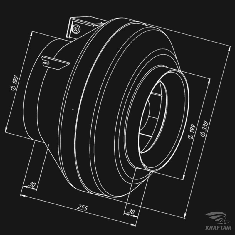 Вентилятор канальный ВКК-200 EC