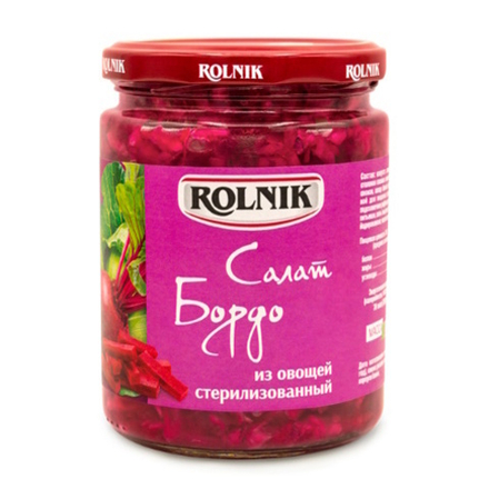 Салат "Бордо" из овощей 420г. Рольник