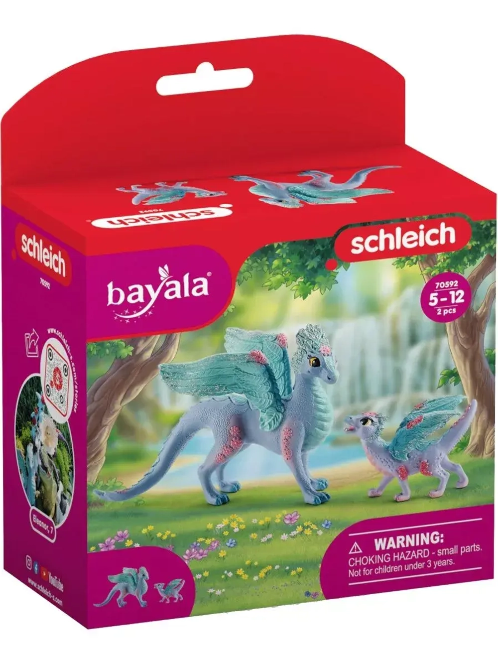Набор Цветочный дракон с детенышем Schleich 70592