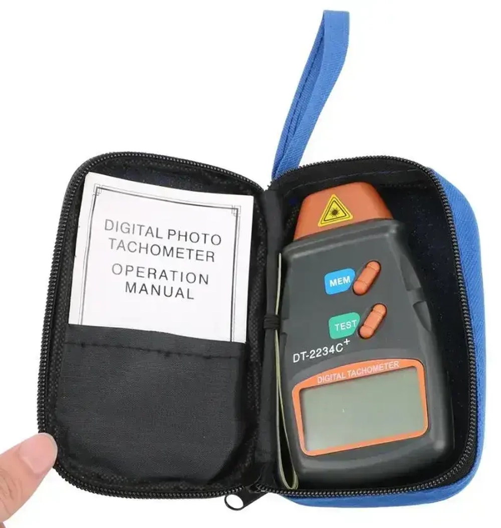 Цифровой тахометр / Бесконтактный лазерный тахометр/ Измеритель числа оборотов