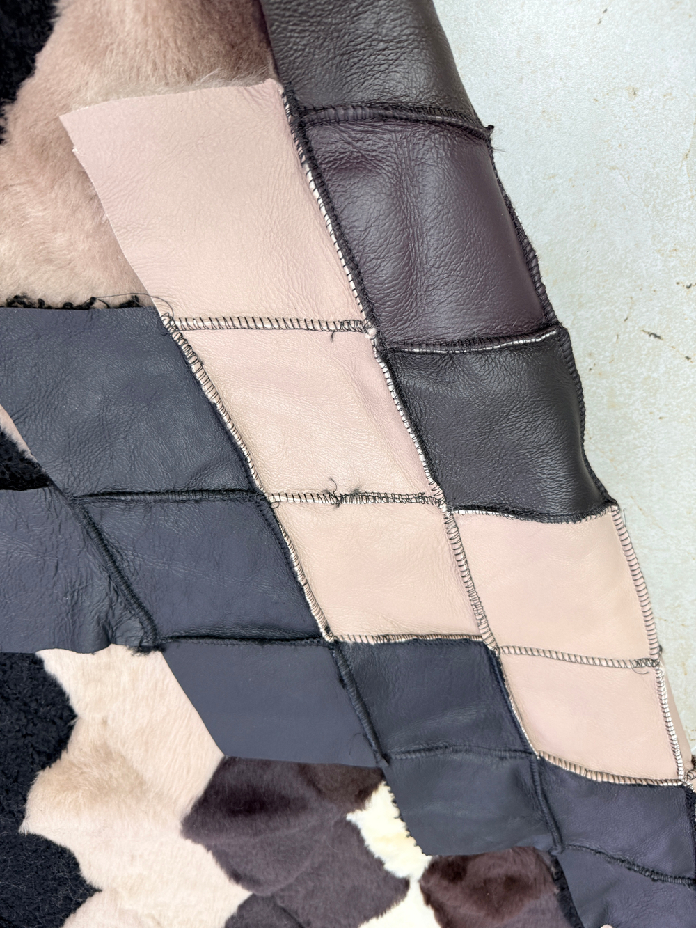 Меховой Коврик прикроватный накидка на кресло из овчины