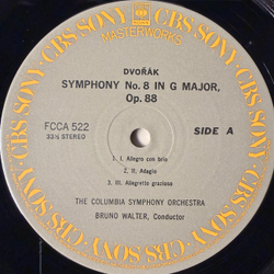 Виниловая пластинка Дворжак - Симфония № 8 / Брамс - Академическая увертюра LP