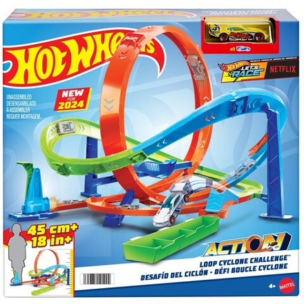 Hot Wheels - Автотрек Twisted Tornado + машинка HTK16 / артикул   HTK16  / GTIN 194735191994