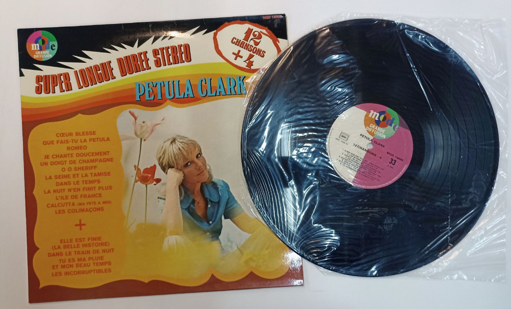 Винтажная виниловая пластинка LP Petula Clark 12 Chansons 4 (France 1974)