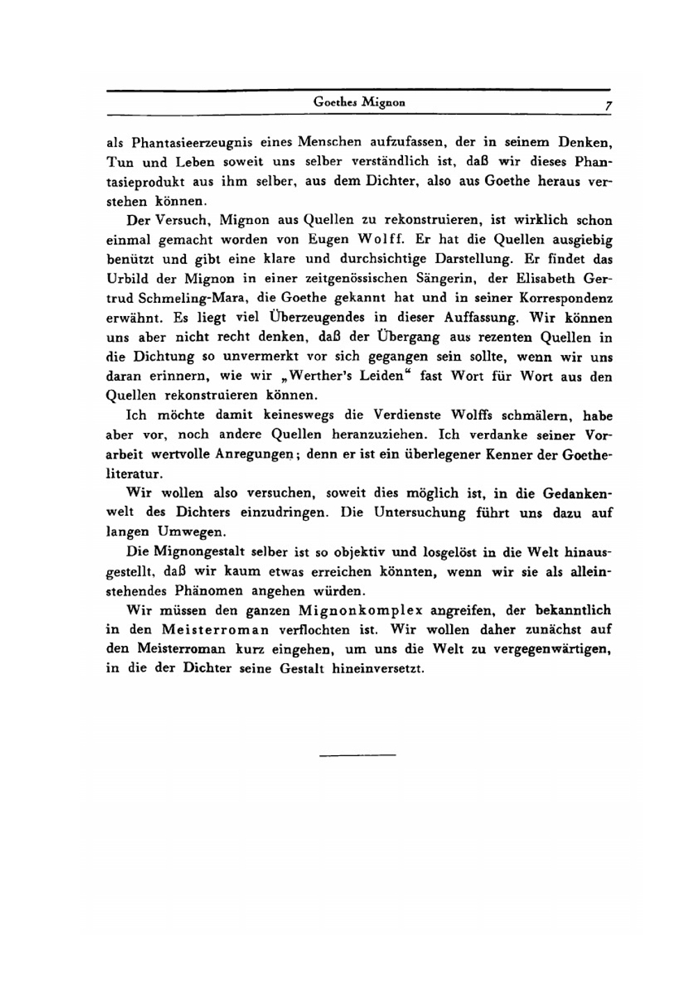 Goethes Mignon. Eine psychoanalytische Studie | Philipp Sarasin
