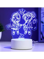 Светильник 3D ночник RISALUX «Подружки», LED RGB, от сети