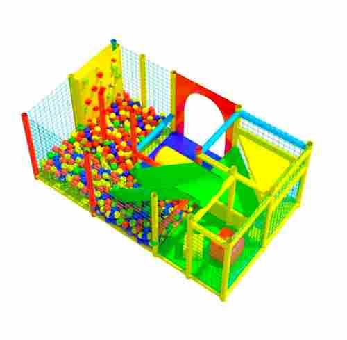 Детский игровой лабиринт с крышей «Мир прыжков и улыбок» 4,43×2,46×3,2 м