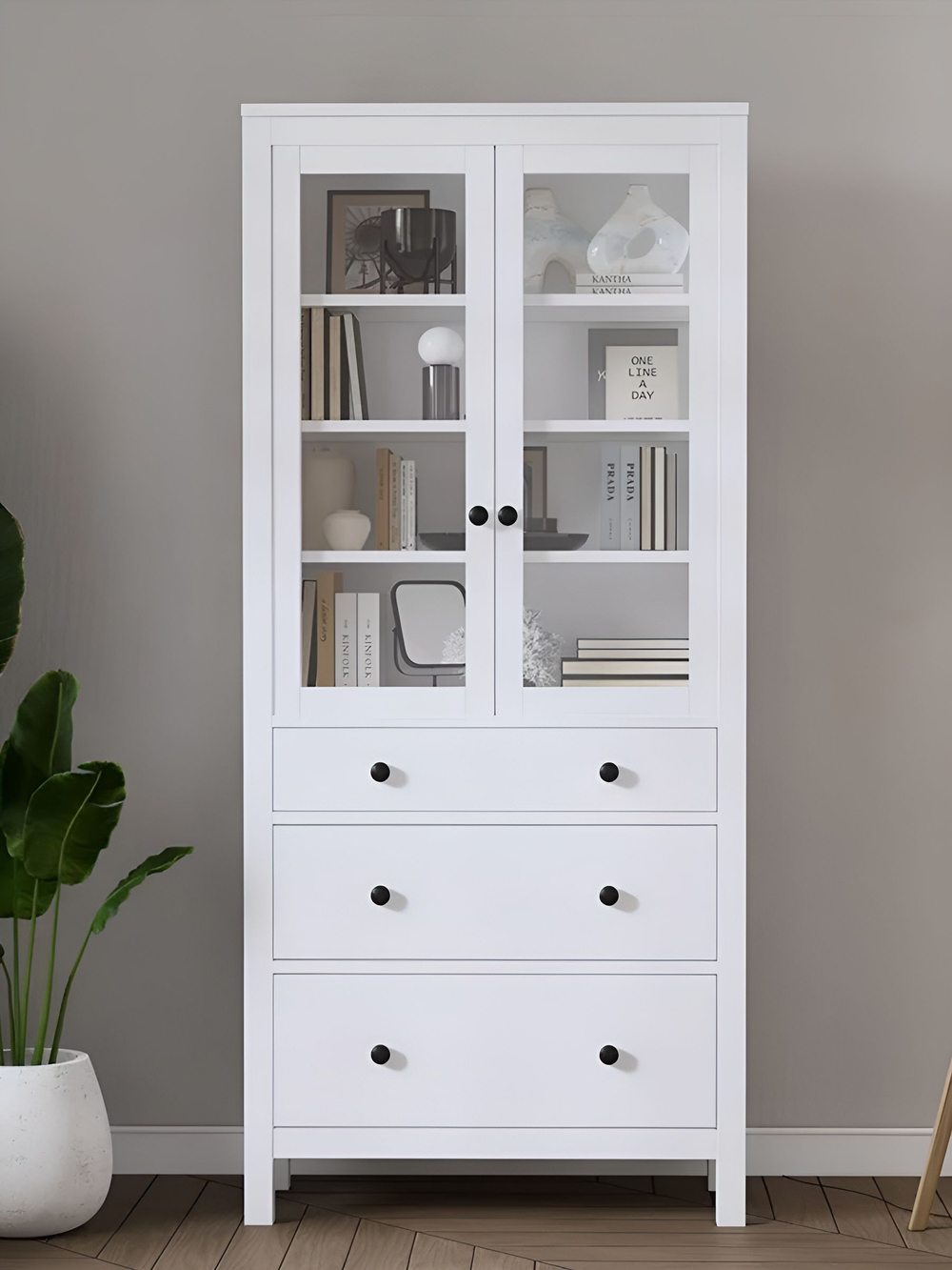 IKEA 90 / 198 / 37 / стеллаж бело-коричневый / Стеллаж - 1шт. Комплект крепежа и фурнитуры - 1шт. Сборочная инструкция - 1шт. / 34000 / белый / Стеллаж КЫМОР / - / 5 / Для дома