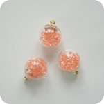 Подвеска шар со звездами 15мм, цвет в ассортименте