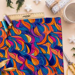 Ткань Ниагара Софт волшебные рисунки фантазии