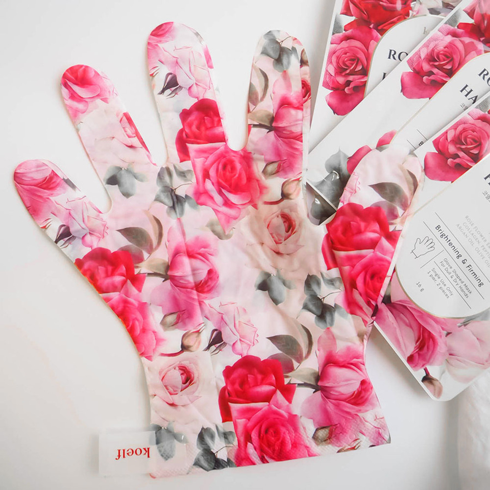 Маска-перчатки для рук с экстрактом розы Koelf Rose Petal Satin Hand Mask