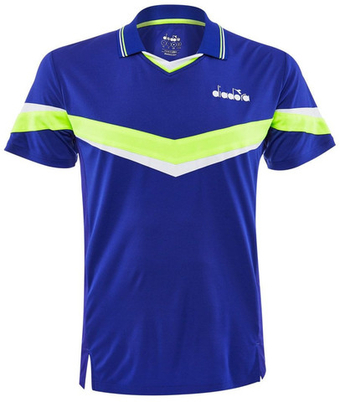 Мужское теннисное поло Diadora Polo SS - небесный