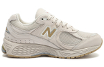 New Balance NB 2002R cowhide fabric retro non-slip wear-resistant wrapping lightweight low-top running shoes for men and women with the same style light beige