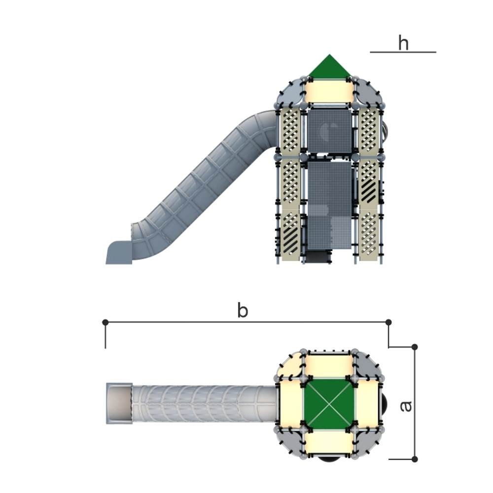 Игровой комплекс "Башня" Romana 057.109.01