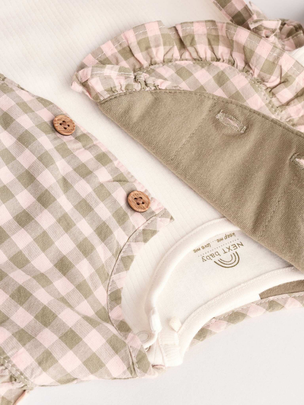 Комплект из трех предметов для малышей Next E65-059, Бежевый, Молочный