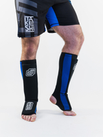 Защита голени формованная TFG Союз  ММА неопрен черно-синий