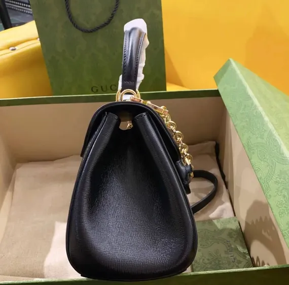 Женская мини-сумка Gucci Horsebit 1955 черный