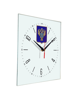 Настенные часы "Эмблема герб Казначейство 04" Декор для дома, подарок