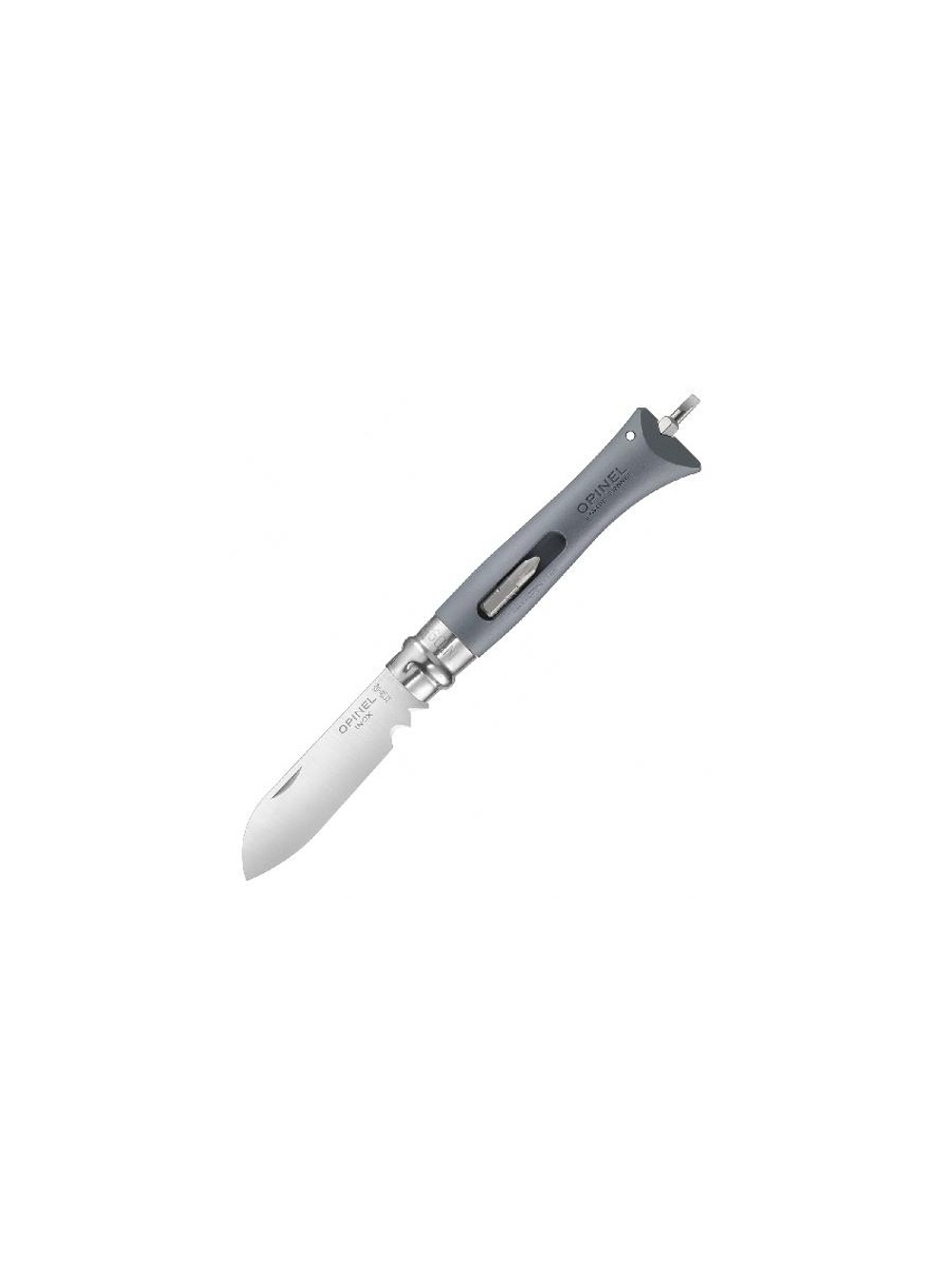 Нож Opinel №09 DIY, нержавеющая сталь, сменные биты, серый, 001792