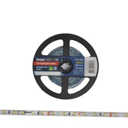 ULS-M11-2835-60LED-m-8mm-IP20-DC12V-4.8W-m-5M-6500K PROFI Гибкая светодиодная лента на самоклеящейся основе. Катушка 5м. в герметичной упаковке. Дневной свет 6500K. ТМ Uniel.