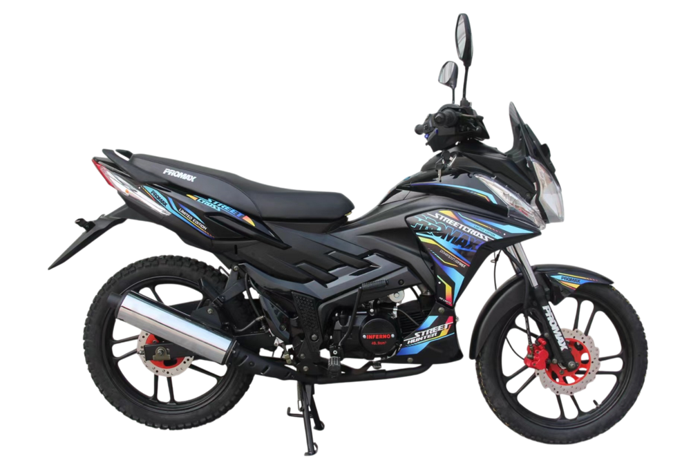 Мопед PROMAX STREET CROSS MAX 150 (49) черно-синий
