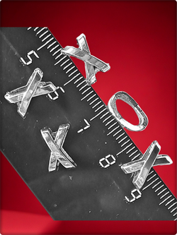 Украшения для бороды, дредов, косичек "Крестик".