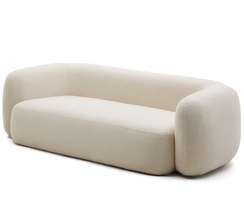 Трехместный диван Martina, 240 см, белое букле