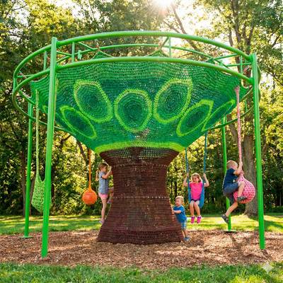 Канатный лабиринт «Летний день» 5×5×4 м