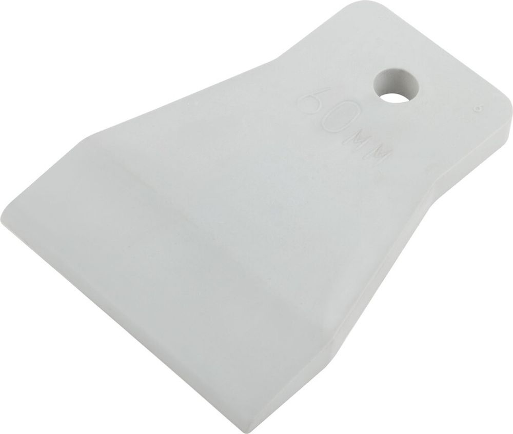 06884 КУРС Шпатель резиновый белый 60мм