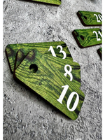 Номерки для ключей деревянные 50шт