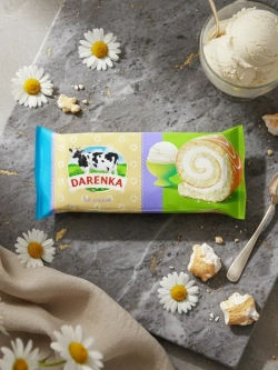 Рулет с начинкой со вкусом "Пломбир" 150 г * 3 шт