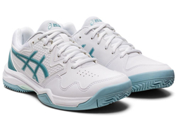 Женские Кроссовки теннисные Asics Gel-Dedicate 7 Clay - white/smoke blue