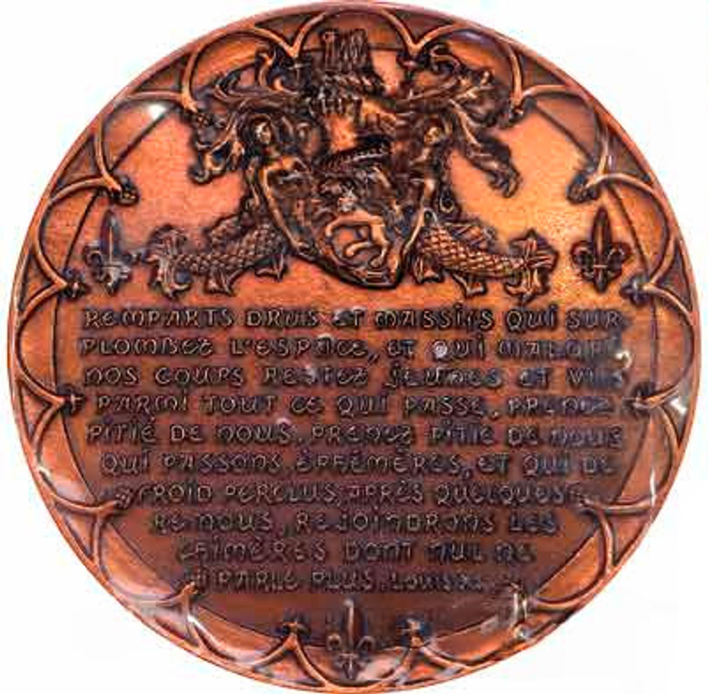 France, Fifth Republic, Château d'Ainay-le-Vieil en Berry, Bronze Medal, 1983