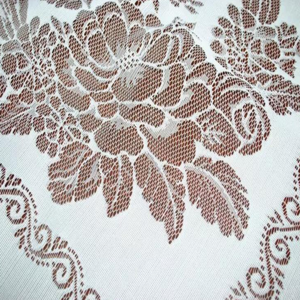 Скатерть ажурная "ФМ. ЦЕРЕМОНИЯ" рис. 2-13-100, прямоугольная, цвет белый, Россия.