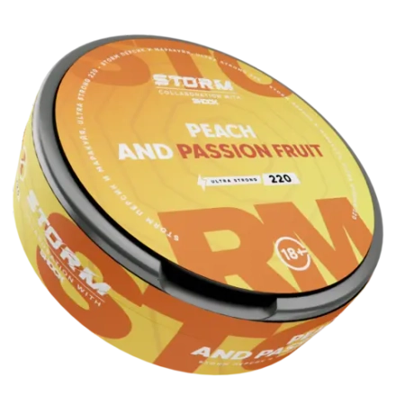 STORM BY ШОК PEACH AND PASSION FRUIT (220 МГ) - ПЕРСИК И МАРАКУЙЯ
