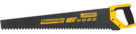 Ножовка STAYER "MASTER" по пенобетону, закалённый зуб, двухкомпонентая рукоятка, 1TPI, 700мм.