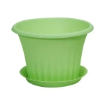 Кашпо КЭРОЛ D160мм 1л с подставкой мята 0,11,16х0,16м