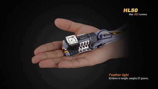 Налобный светодиодный фонарь Fenix HL50, 365 люмен