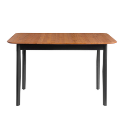 Стол Соната Люкс/ Sonata Lux table, 120х75х75 см массив сосны, антик/чёрный, 120х75х75 см