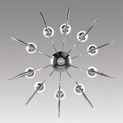 8032/10 CLASSI LN25 20 хром, металл/хрусталь Люстра подвесная Е14 10*40W 220V LAOKA