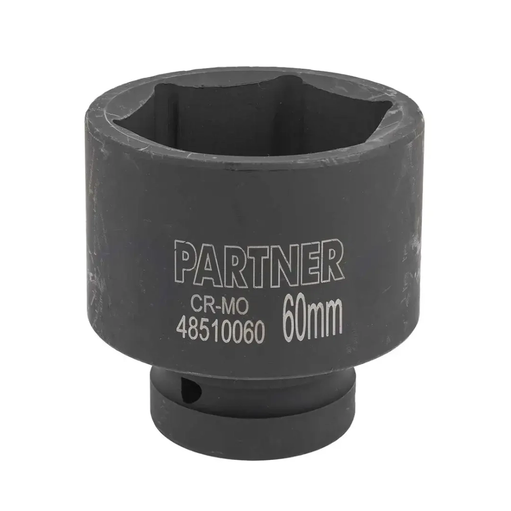 Головка ударная глубокая, 60мм (6гр) 1'' Partner PA-48510060