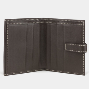 Кошелек женский Tresor из кожи теленка, темно-коричневого цвета