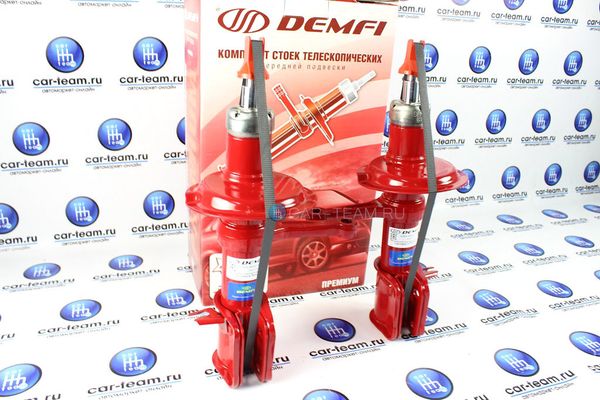 Стойки передние "Demfi" премиум газо-масляные с занижением -30, -50, -70, -90 на ВАЗ 2110-12