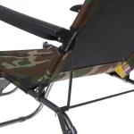 Шезлонг (раскладушка) 153*60*79см «Хаки» с подголовником, 2 положения ДоброСад