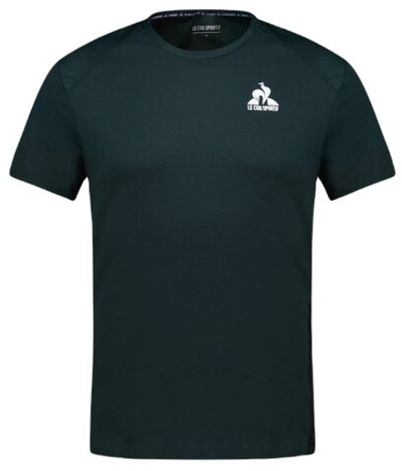 Теннисная футболка Le Coq Sportif Training T-Shirt Short Sleeve N°1 - scarab/black