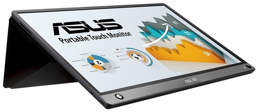 Монитор ASUS ZenScreen Touch MB16AMT серебристый
