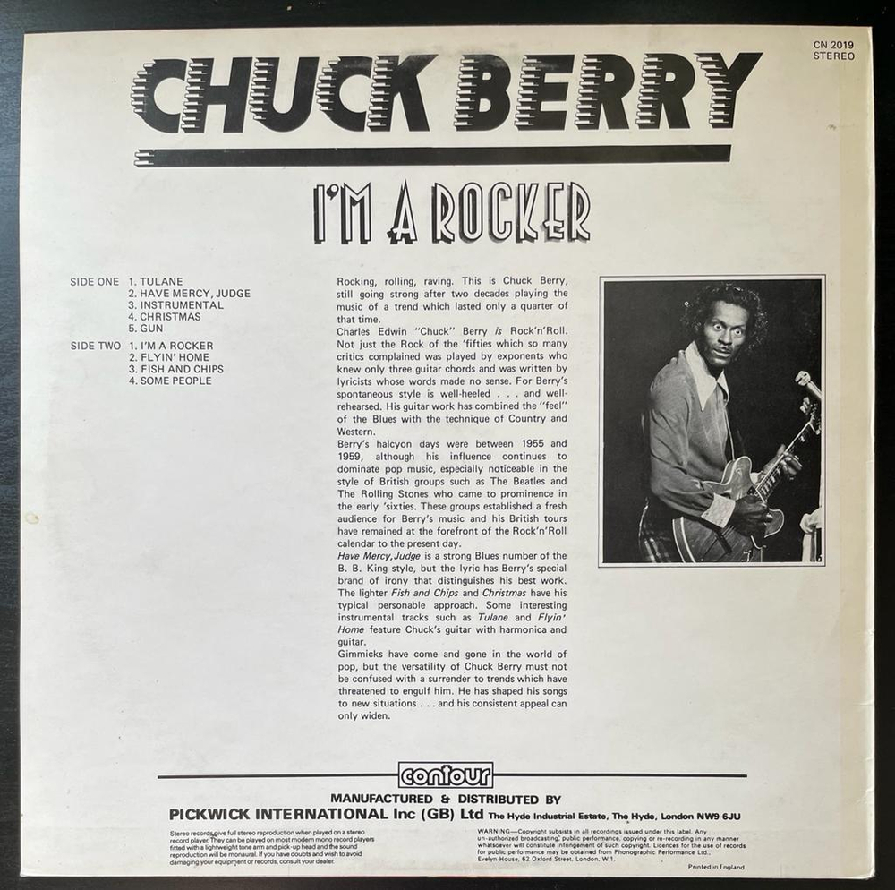 Chuck Berry- I'm A Rocker (Англия)